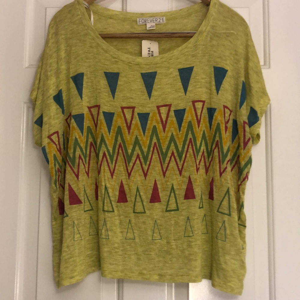 Loose Tribal Patterned Shirt